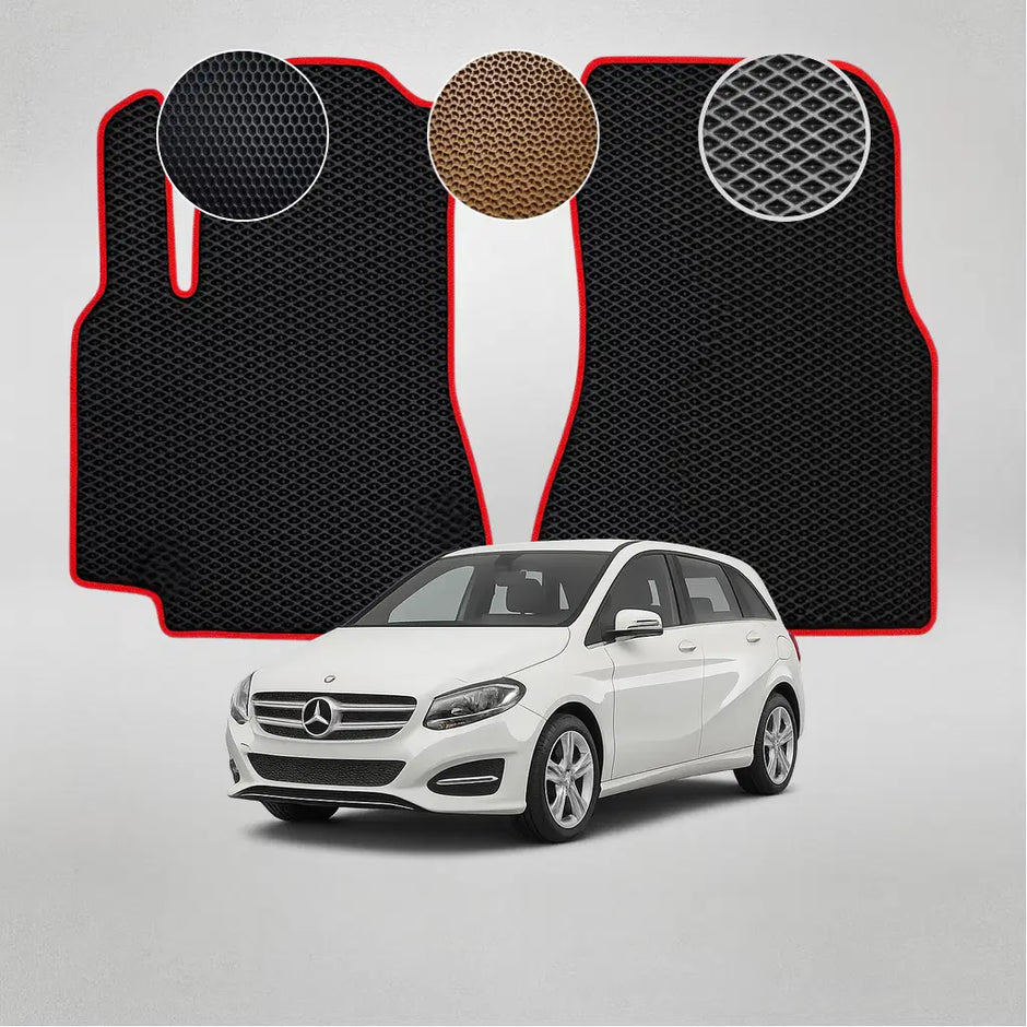EVA grindų kilimėliai, skirti „Mercedes-Benz W246 B“ klasės antros kartos minivenui (2015–2018 m.)