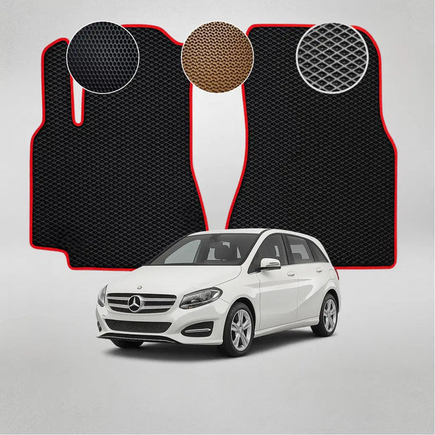 EVA grindų kilimėliai, skirti „Mercedes-Benz W246 B“ klasės antros kartos minivenui (2015–2018 m.)