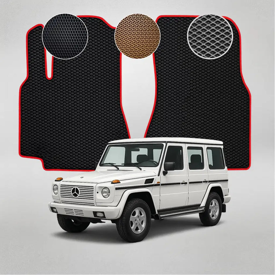 EVA grindų kilimėliai, skirti „Mercedes-Benz W463 G“ klasės antros kartos krosoveriui (1990–2001 m.)