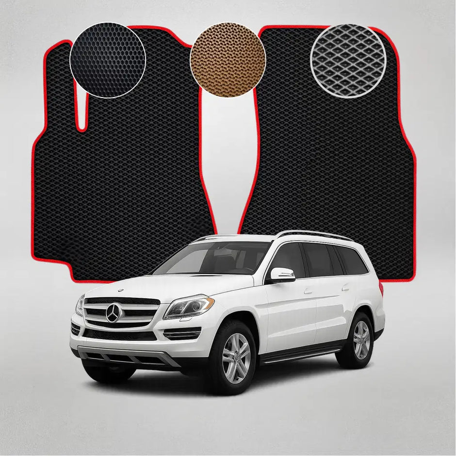 EVA grindų kilimėliai, skirti „Mercedes-Benz X166“ (GL350) GL klasės antros kartos krosoveriui (2012–2015 m.)