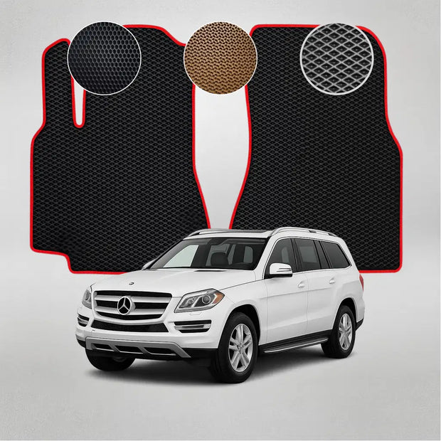 EVA grindų kilimėliai, skirti „Mercedes-Benz X166 GL“ klasės antros kartos krosoveriui (2012–2015 m.)