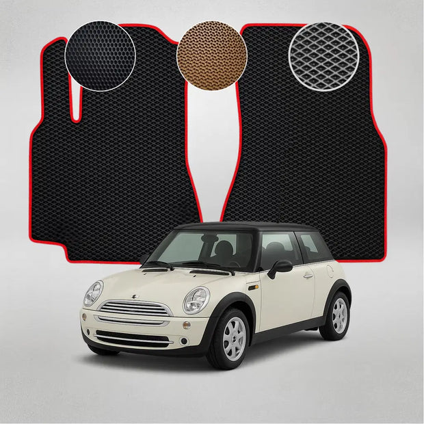 EVA grindų kilimėliai, skirti „Mini Cooper R50“ pirmosios kartos hečbekui (2001–2006 m.)