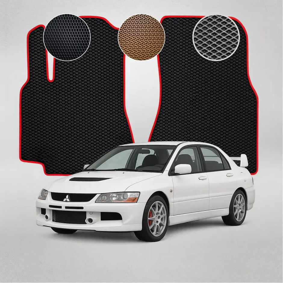 EVA grindų kilimėliai, skirti „Mitsubishi Lancer Evolution Ralliart“ 9 kartos sedanui (2005–2007 m.)