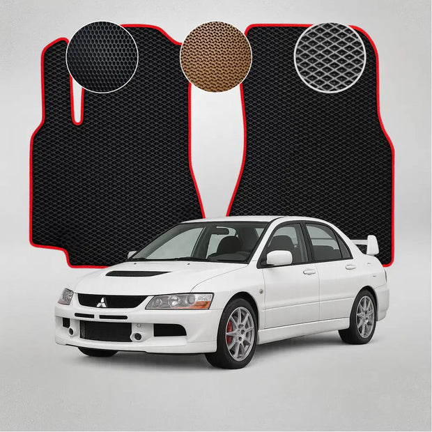 EVA grindų kilimėliai, skirti „Mitsubishi Lancer Evolution Ralliart“ 9 kartos sedanui (2005–2007 m.)