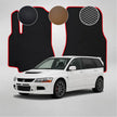 EVA grindų kilimėliai, skirti „Mitsubishi Lancer Evolution“ 9-osios kartos kombi (2005–2007 m.) automobiliui