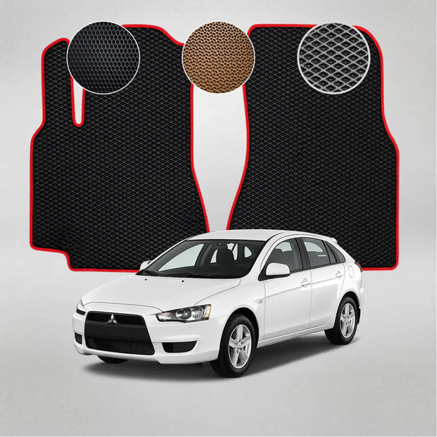 EVA grindų kilimėliai, skirti „Mitsubishi Lancer Sportback X“ 10-osios kartos hečbekui (2008–2015 m.)