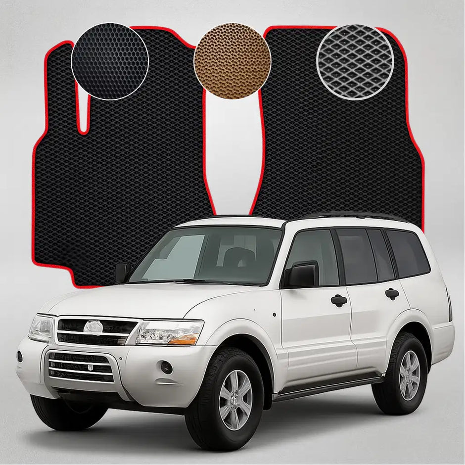 EVA grindų kilimėliai, skirti „Mitsubishi Pajero Wagon“ 3-iosios kartos krosoveriui (1999–2006 m.)