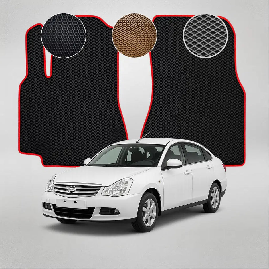 EVA grindų kilimėliai, skirti NAUJAM „Nissan Almera G11/15“ 3-iosios kartos sedanui (nuo 2012 m.)