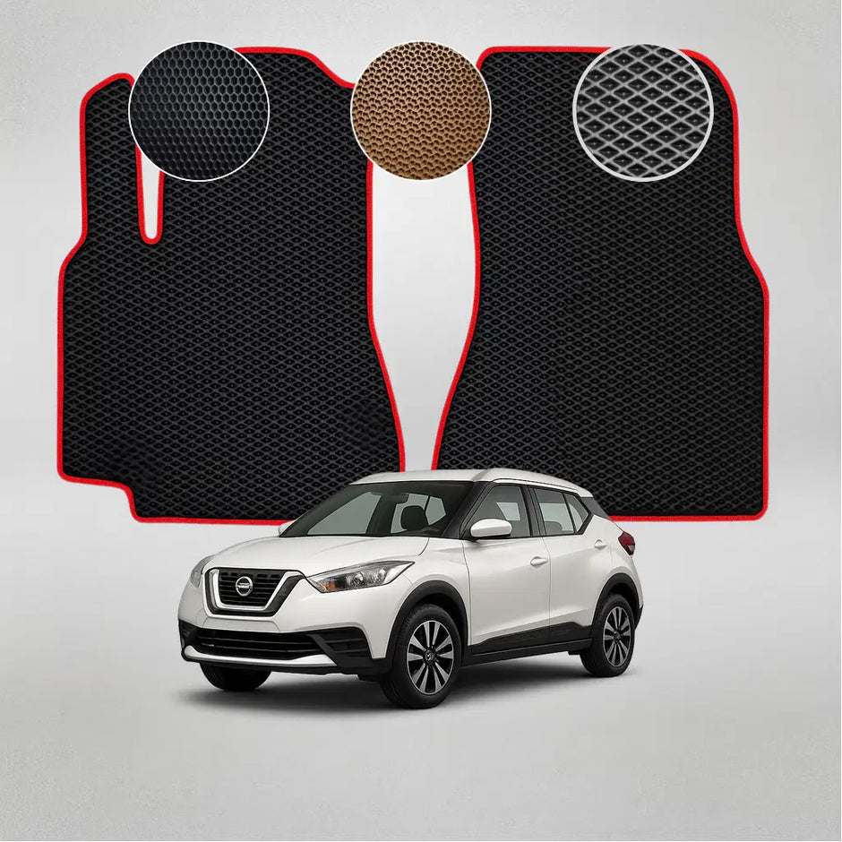 EVA grindų kilimėliai, skirti „Nissan Kicks“ pirmosios kartos krosoveriui (nuo 2018 m.)