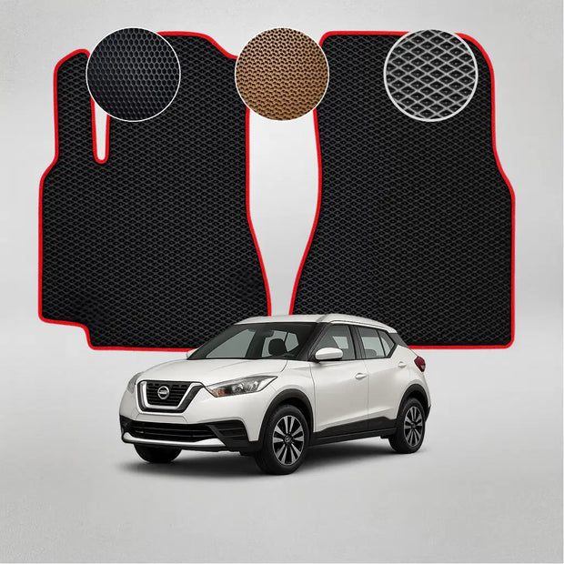 EVA grindų kilimėliai, skirti „Nissan Kicks“ pirmosios kartos krosoveriui (nuo 2018 m.)