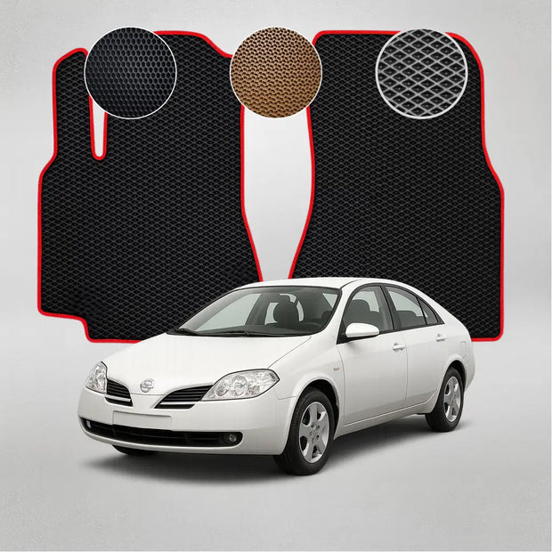 EVA grindų kilimėliai, skirti Nissan Primera P12 3-osios kartos sedanui (2002–2007 m.)