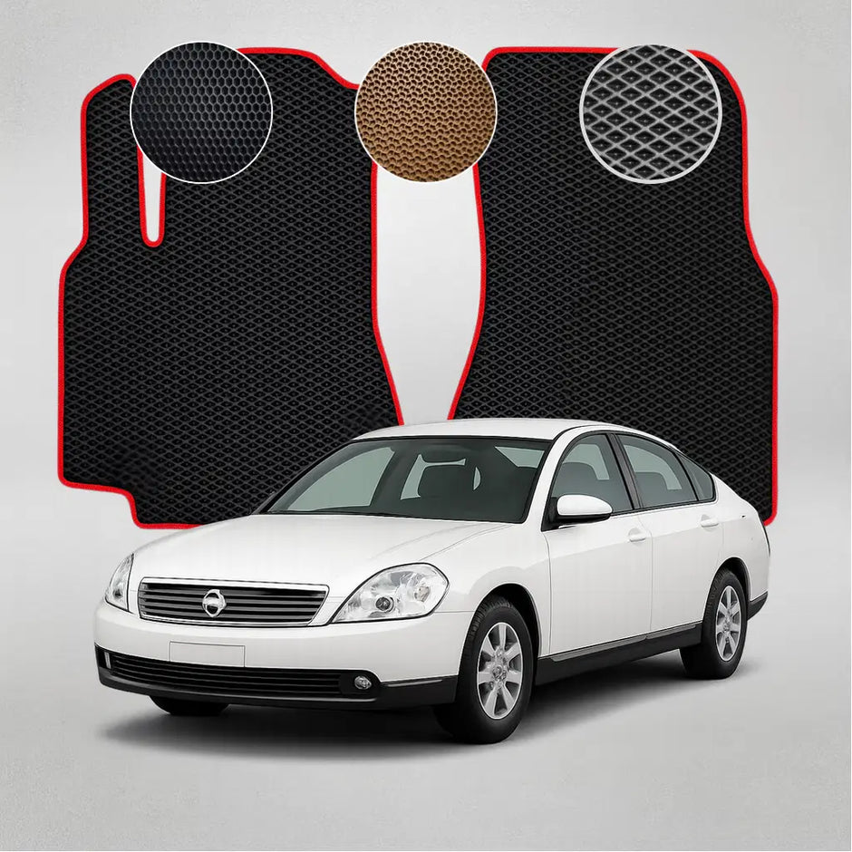 EVA grindų kilimėliai, skirti „Nissan Teana J31“ pirmosios kartos sedanui (2003–2008 m.)