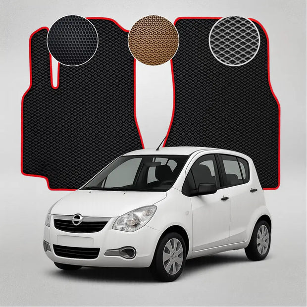 EVA grindų kilimėliai, skirti „Opel Agila“ antros kartos hečbekui (2007–2015 m.)