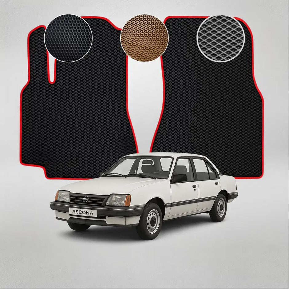 EVA kilimėliai, skirti „Opel Ascona“ 3-iosios kartos sedanui (1981–1988 m.)