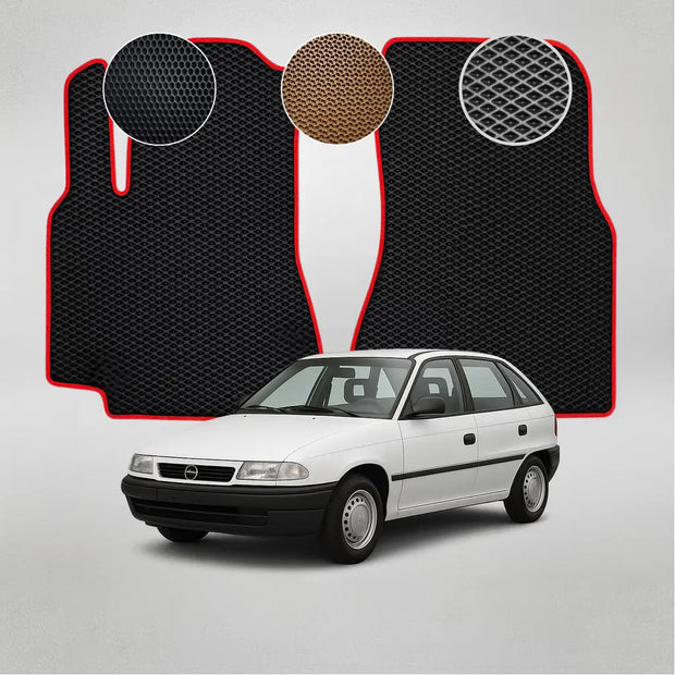EVA kilimėliai, skirti „Opel Astra“ pirmosios kartos hečbekui (1991–1998 m.)