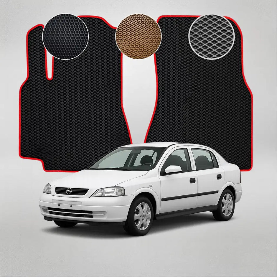 EVA grindų kilimėliai, skirti „Opel Astra“ antros kartos sedanui (1998–2009 m.)