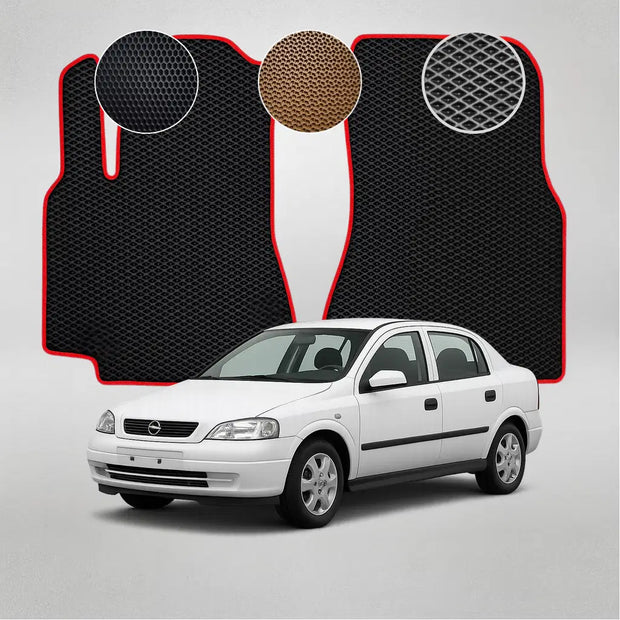 EVA grindų kilimėliai, skirti „Opel Astra“ antros kartos sedanui (1998–2009 m.)