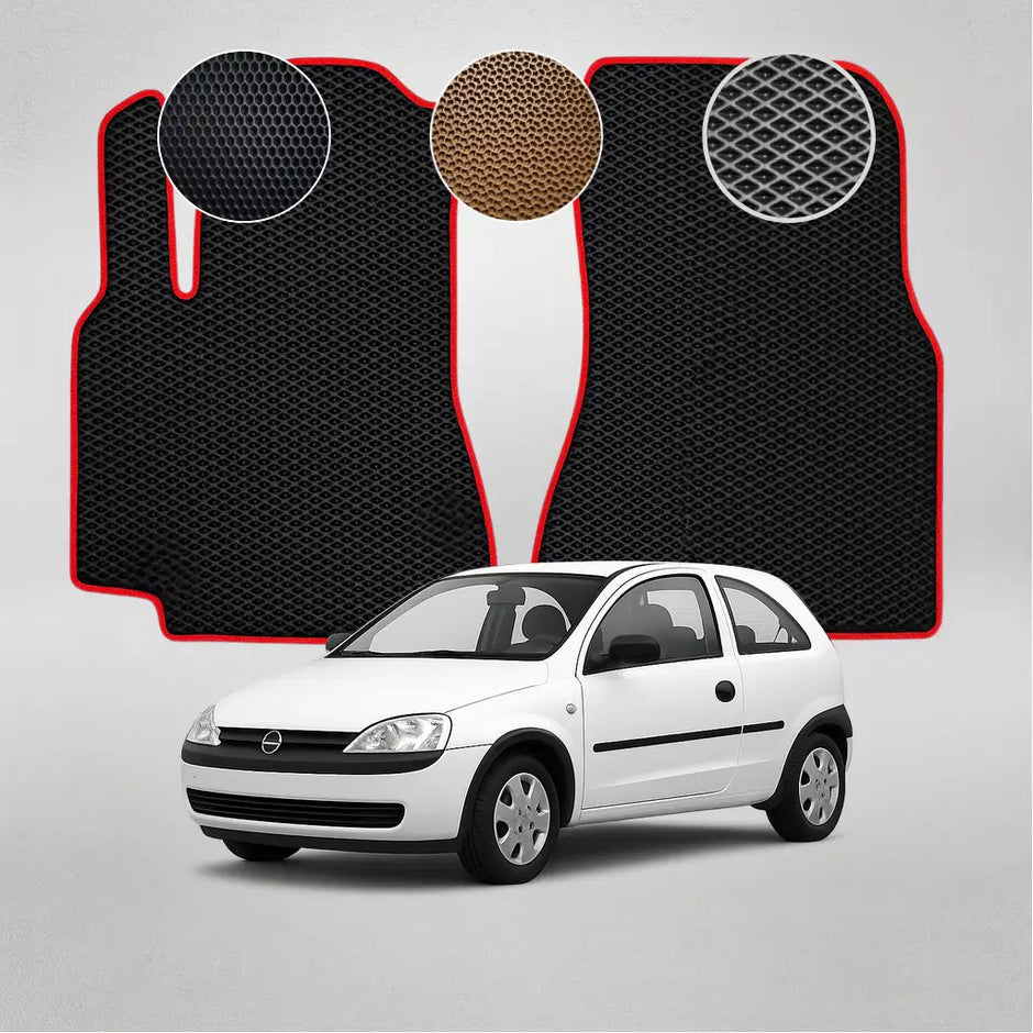EVA grindų kilimėliai, skirti „Opel Corsa“ 3-iosios kartos hečbekui (2000–2006 m.)