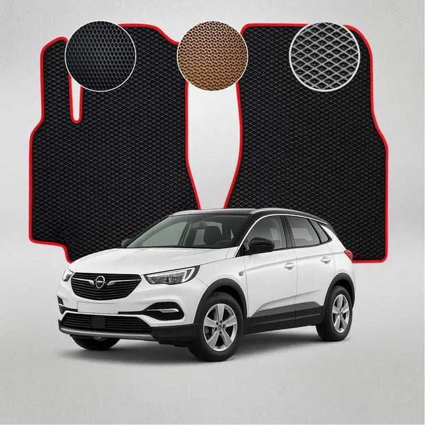 EVA grindų kilimėliai, skirti „Opel Grandland“ pirmosios kartos krosoveriui (2017–2021 m.)