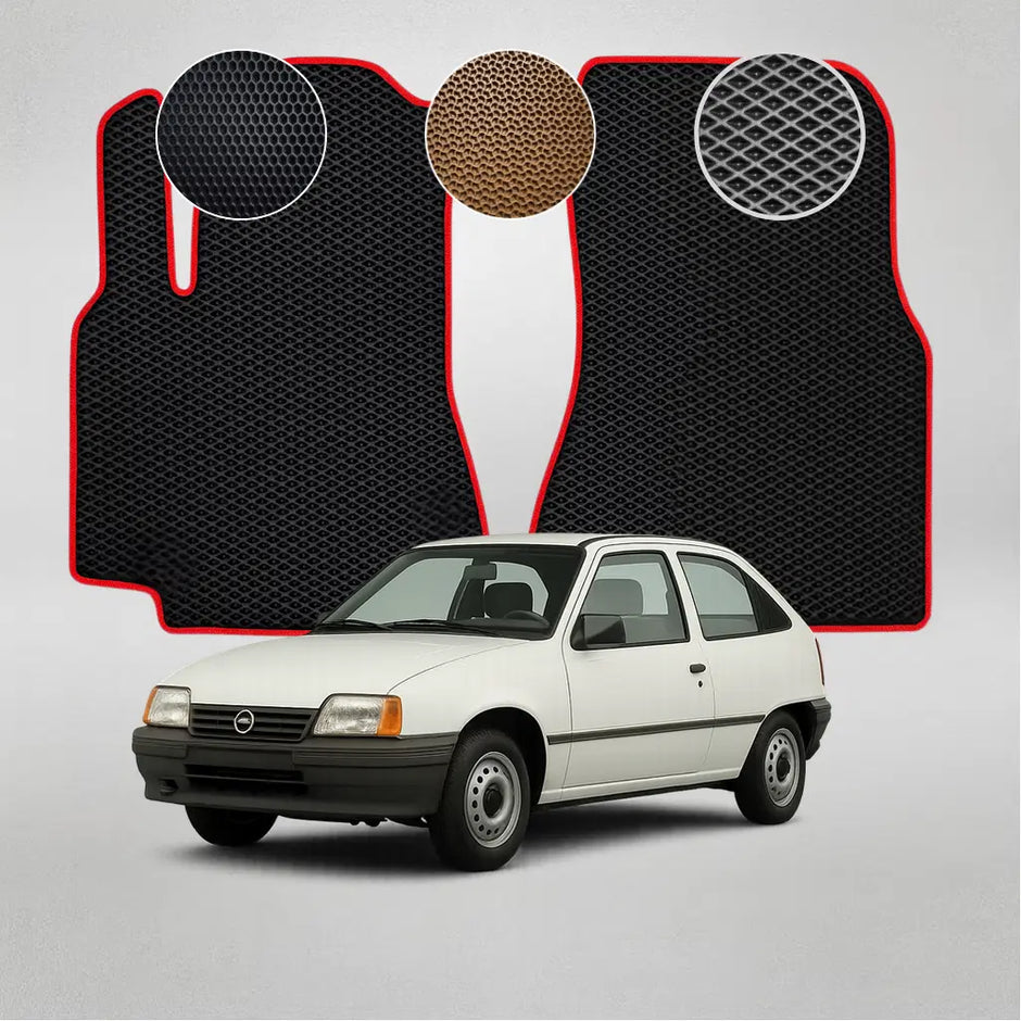 EVA grindų kilimėliai, skirti „Opel Kadett“ 6-osios kartos hečbekui (1984–1989 m.)