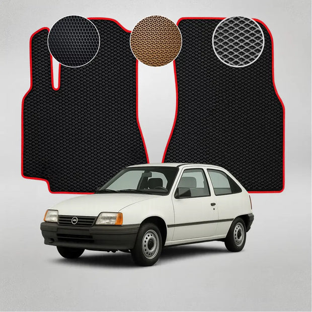 EVA grindų kilimėliai, skirti „Opel Kadett“ 6-osios kartos hečbekui (1984–1989 m.)