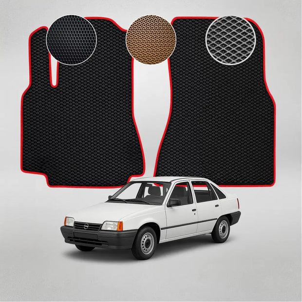 EVA grindų kilimėliai, skirti Opel Kadett 6-osios kartos sedanui (1985–1989 m.)