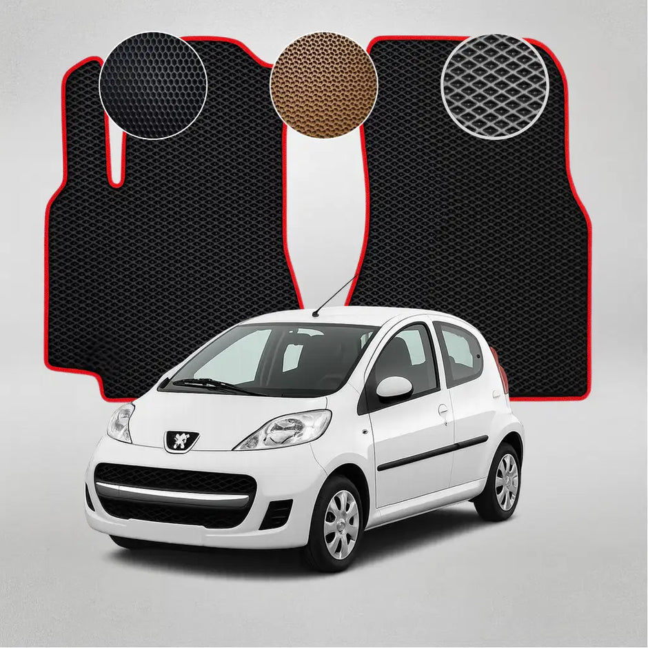 EVA kilimėliai, skirti „Peugeot 107“ pirmosios kartos hečbekui (2005–2014 m.)