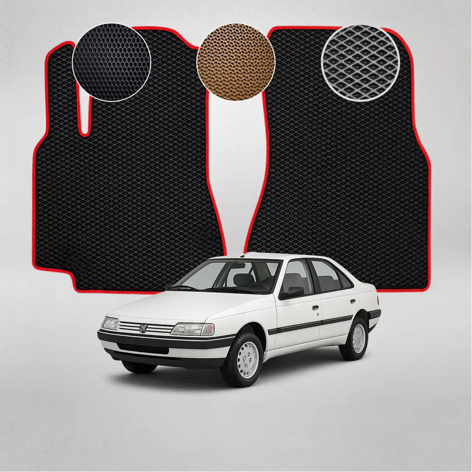 EVA grindų kilimėliai, skirti „Peugeot 405“ pirmosios kartos sedanui (1992–1996 m.)