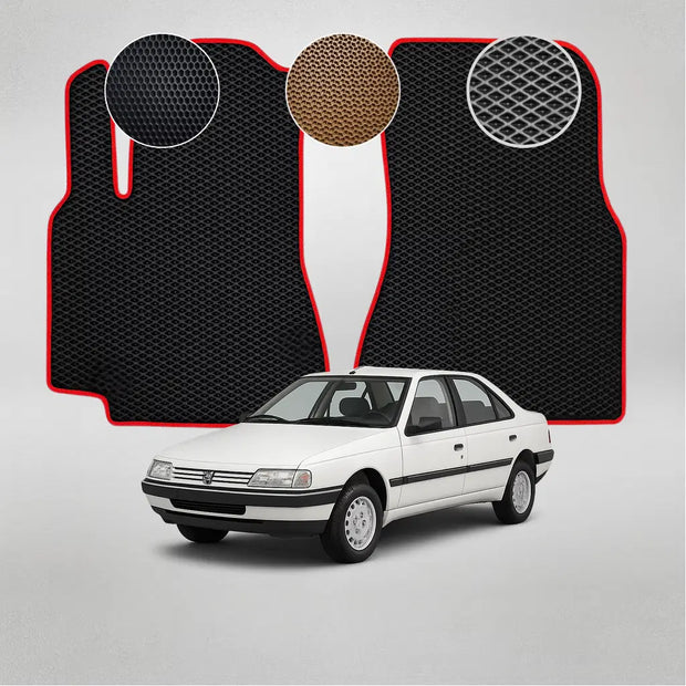 EVA grindų kilimėliai, skirti „Peugeot 405“ pirmosios kartos sedanui (1992–1996 m.)