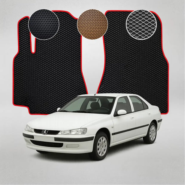 EVA grindų kilimėliai, skirti „Peugeot 406“ pirmosios kartos sedanui (1995–2004 m.)