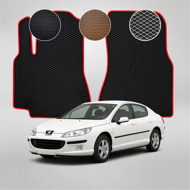 EVA grindų kilimėliai, skirti „Peugeot 407“ pirmosios kartos sedanui (2004–2011 m.)