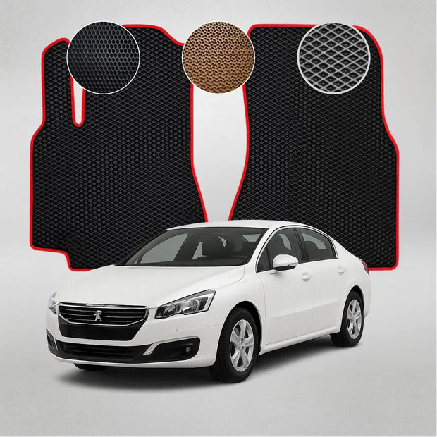 EVA grindų kilimėliai, skirti „Peugeot 508“ pirmosios kartos sedanui (2010–2018 m.)