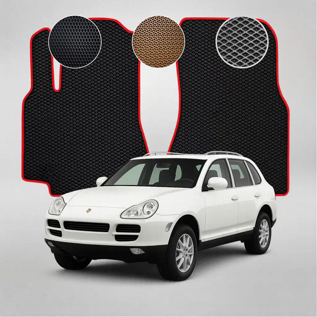 EVA grindų kilimėliai, skirti „Porsche Cayenne“ pirmosios kartos krosoveriui (2002–2007 m.)