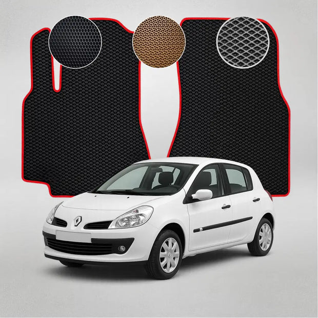 EVA grindų kilimėliai, skirti „Renault Clio“ 3-iosios kartos hečbekui (2005–2009 m.)