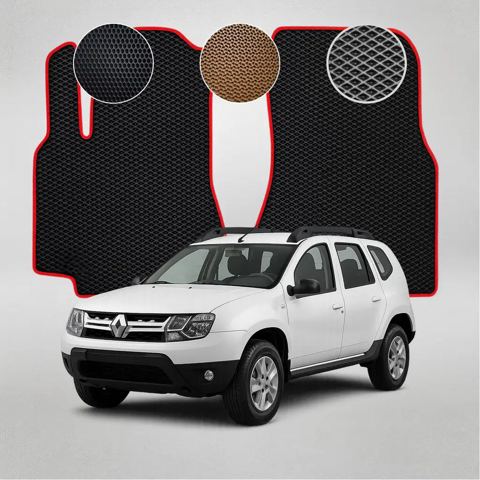 EVA grindų kilimėliai, skirti „Renault Duster“ pirmosios kartos krosoveriui (2010–2018 m.)