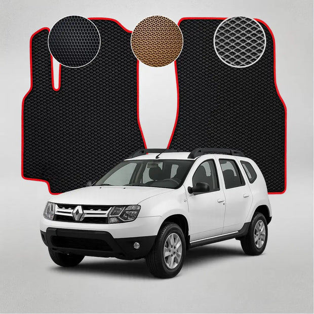 EVA grindų kilimėliai, skirti „Renault Duster“ pirmosios kartos krosoveriui (2010–2018 m.)