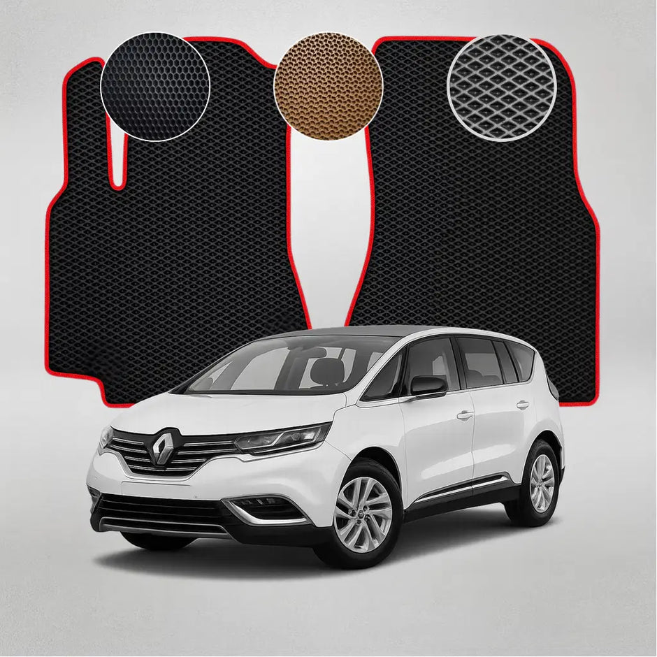 EVA grindų kilimėliai, skirti Renault Espace 5 gen mikroautobusui (2014–2021 m.)