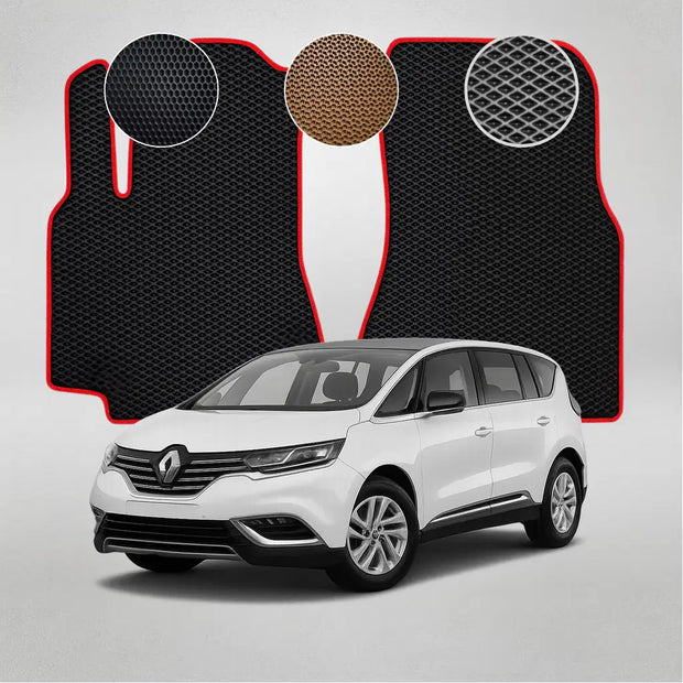 EVA grindų kilimėliai, skirti Renault Espace 5 gen mikroautobusui (2014–2021 m.)
