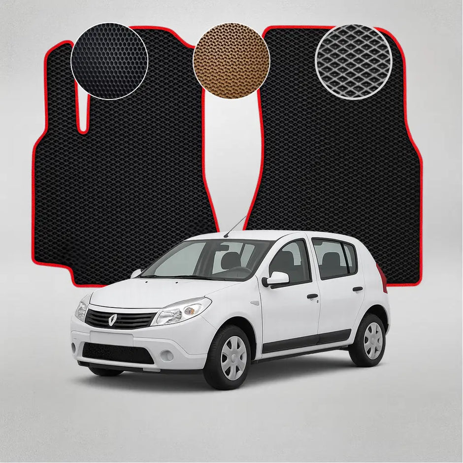 EVA grindų kilimėliai, skirti „Renault Sandero“ pirmosios kartos hečbekui (2007–2012 m.)