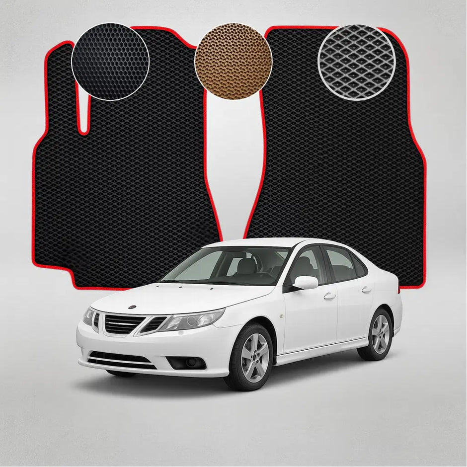 EVA grindų kilimėliai, skirti Saab 9-3 II 2-os kartos sedanui (2002–2014 m.)