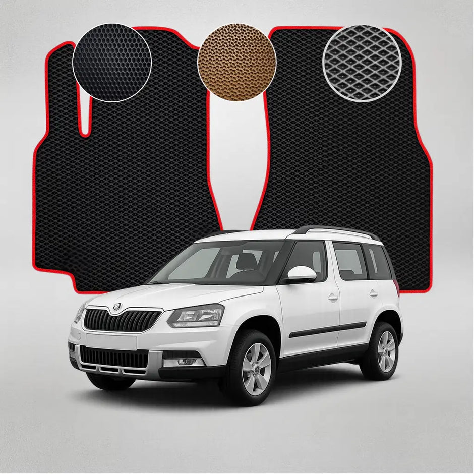 EVA kilimėliai, skirti „Skoda Yeti“ pirmosios kartos krosoveriui (2009–2017 m.)