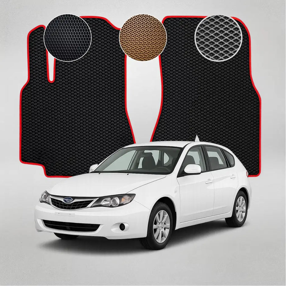 EVA grindų kilimėliai, skirti „Subaru Impreza“ 3-iosios kartos hečbekui (2007–2011 m.)