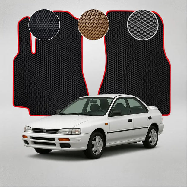 EVA grindų kilimėliai, skirti „Subaru Impreza“ pirmosios kartos sedanui (1992–2000 m.)