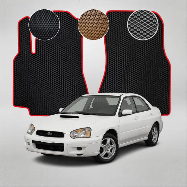 EVA grindų kilimėliai, skirti Subaru Impreza 2 gen sedanui (2000–2007 m.)