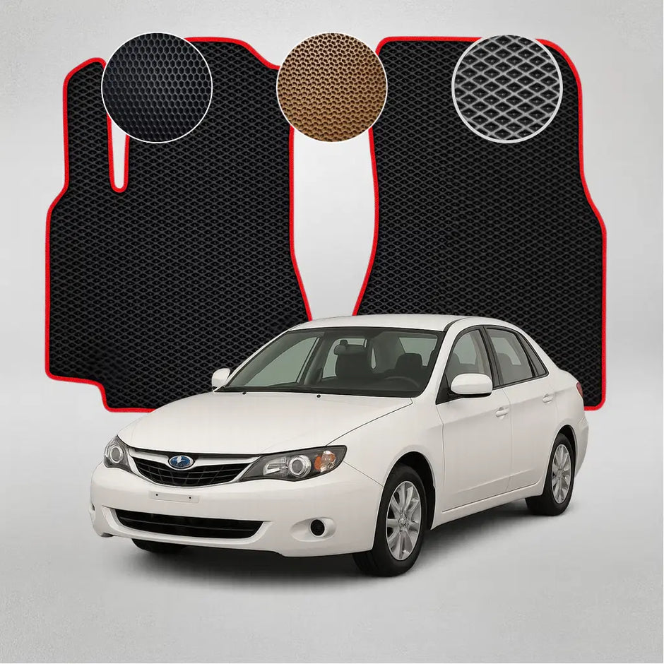 EVA grindų kilimėliai, skirti „Subaru Impreza“ 3-iosios kartos sedanui (2007–2011 m.)