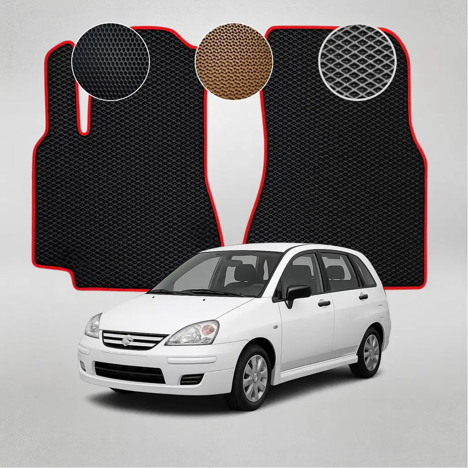 EVA grindų kilimėliai, skirti „Suzuki Liana“ pirmosios kartos hečbekui (2001–2007 m.)