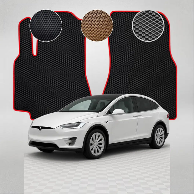 EVA grindų kilimėliai Tesla Model X pirmosios kartos krosoveriui (nuo 2017 m.)