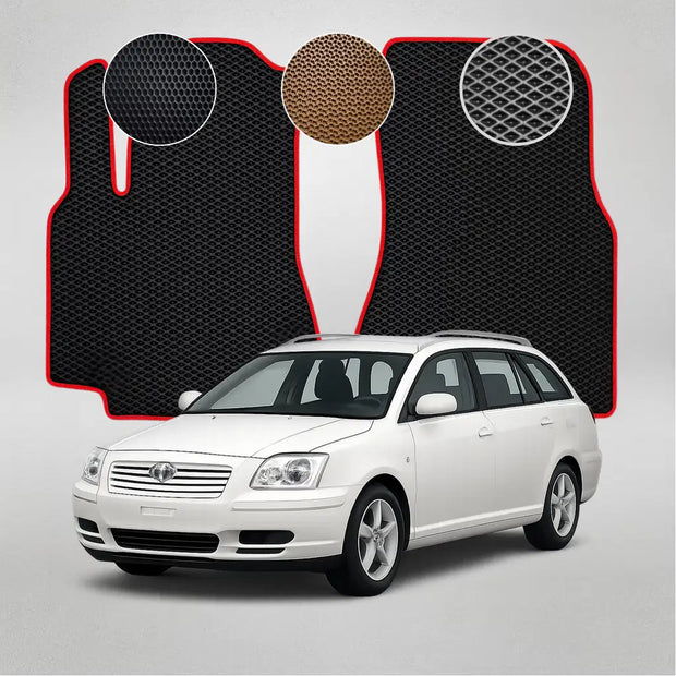 EVA grindų kilimėliai, skirti Toyota Avensis T25 2-os kartos sedanui (2003–2009 m.)