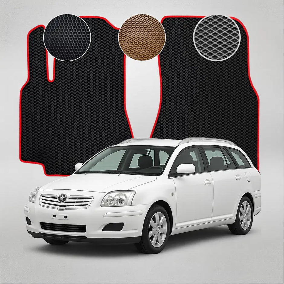 EVA grindų kilimėliai, skirti „Toyota Avensis T25“ antros kartos kombi (2003–2009 m.) automobiliui