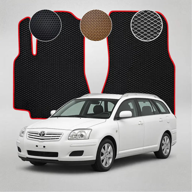 EVA grindų kilimėliai, skirti „Toyota Avensis T25“ antros kartos kombi (2003–2009 m.) automobiliui